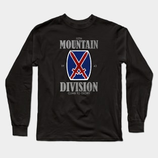 10th Mountain Division (distressed) Long Sleeve T-Shirt